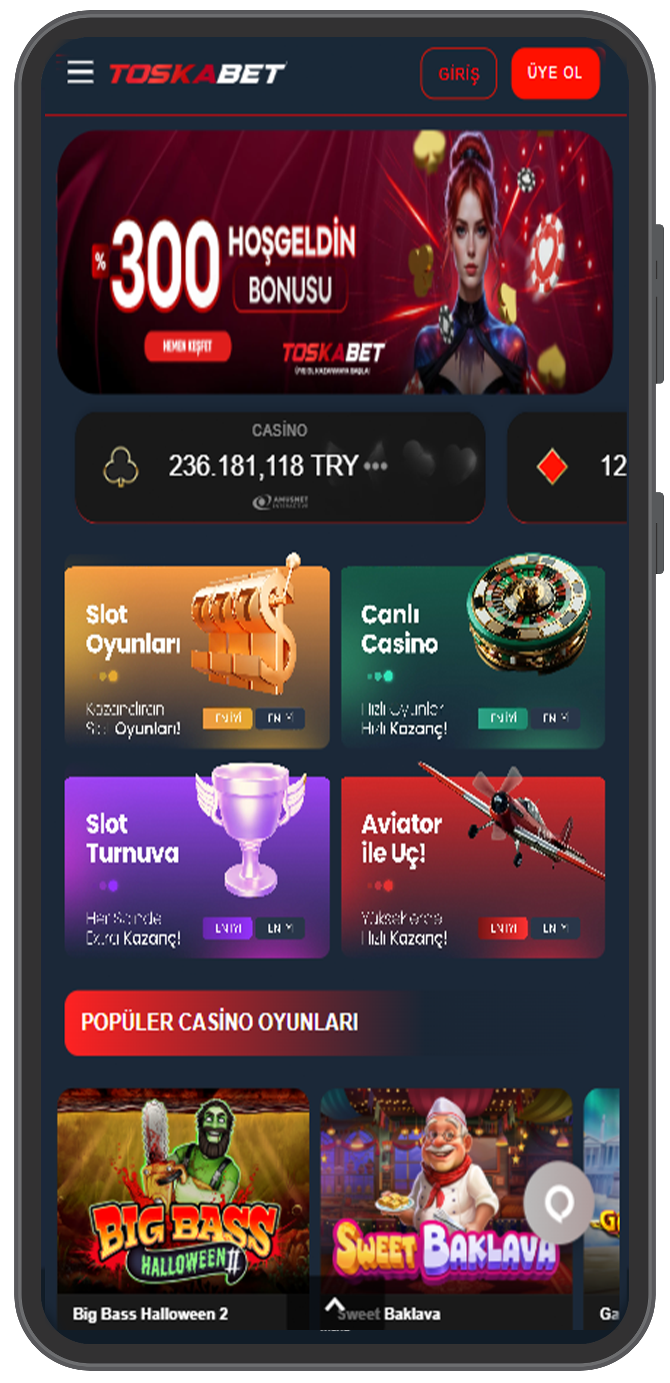 Toskabet Mobil Uygulama